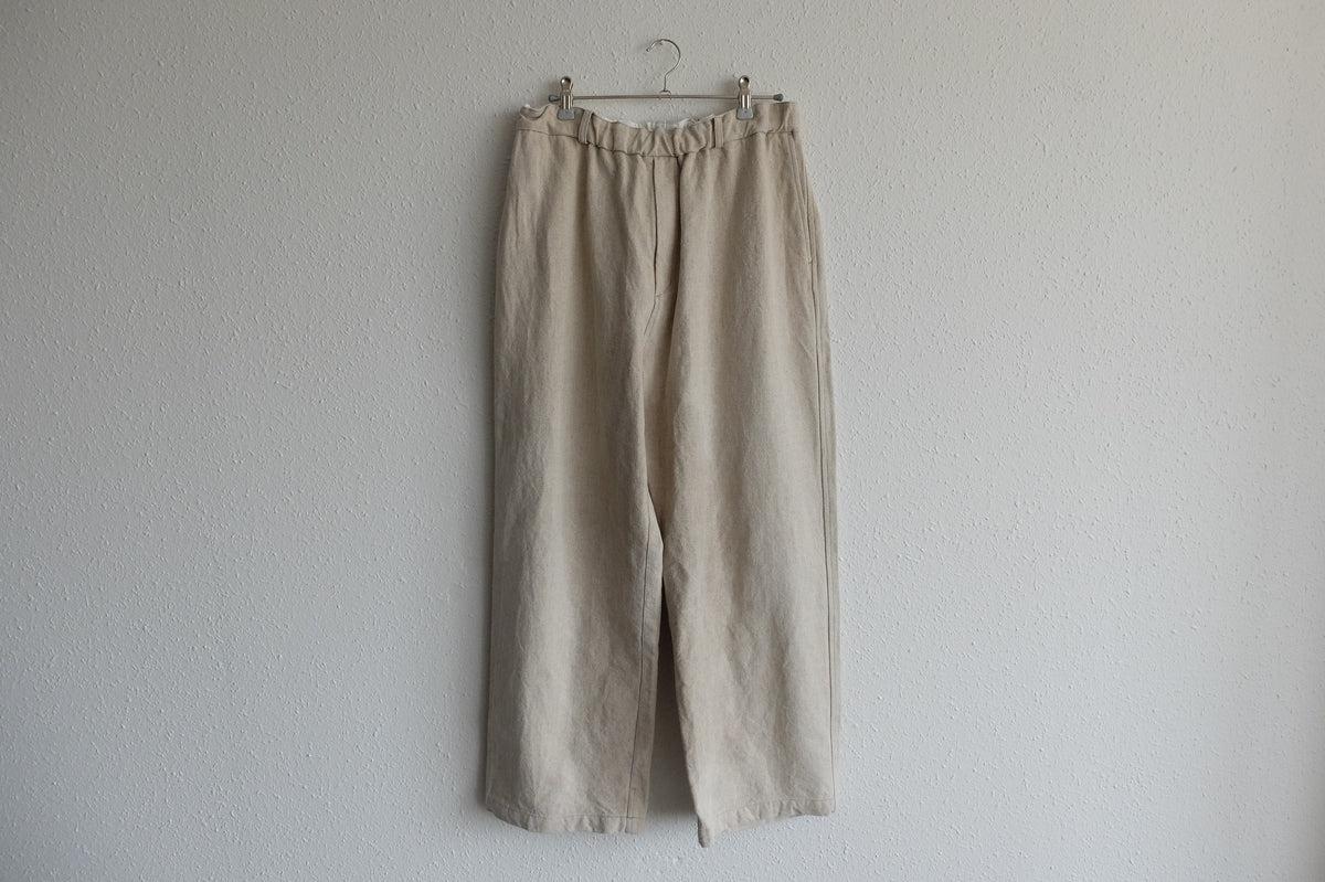 MITTAN / 亜麻苧麻ワイドパンツ 生成 PT-92 / unisex