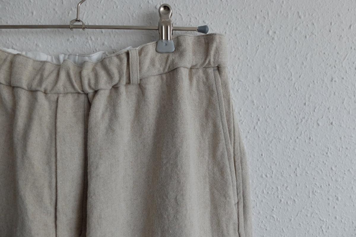 MITTAN / 亜麻苧麻ワイドパンツ 生成 PT-92 / unisex