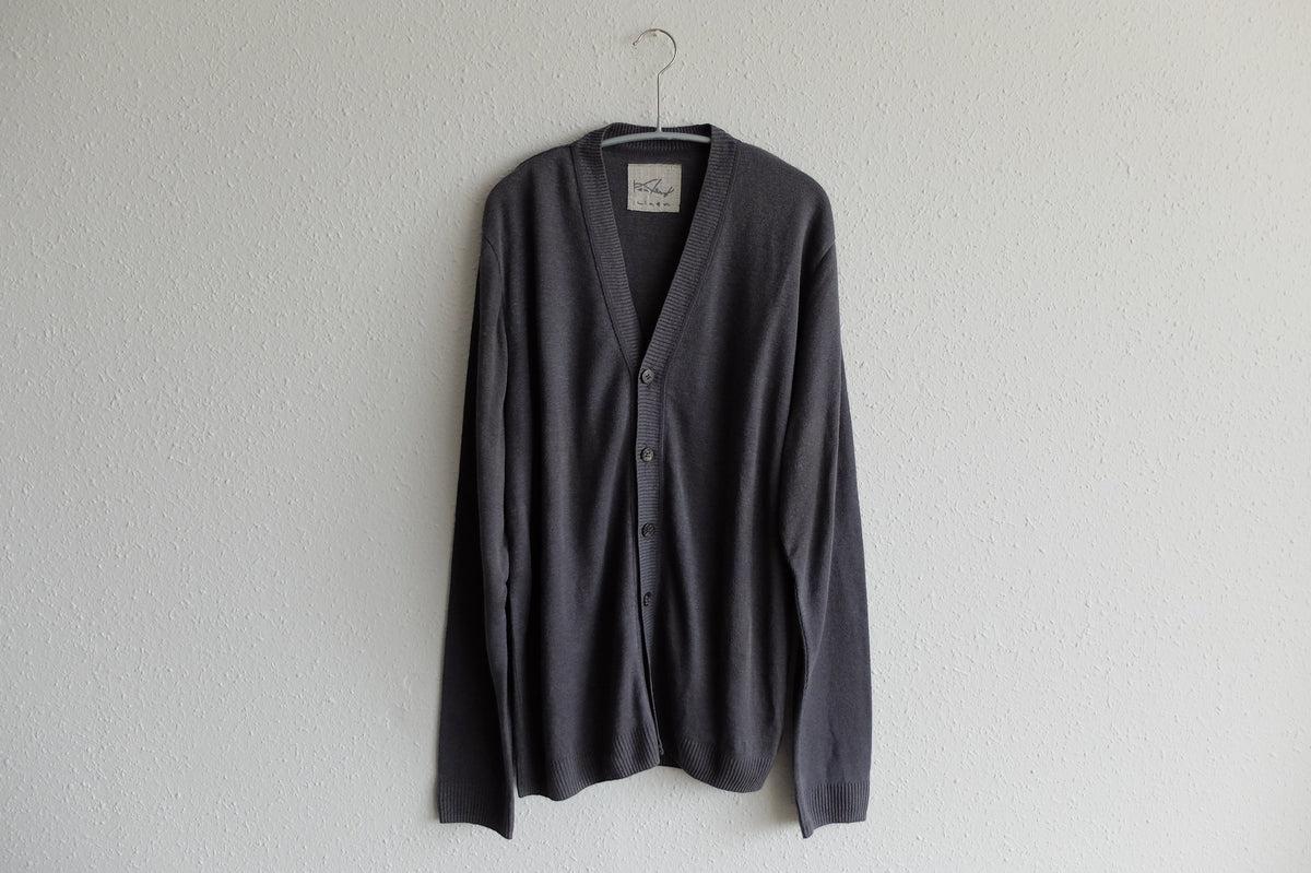 リネンニットカーディガン｜メンズ｜グレー