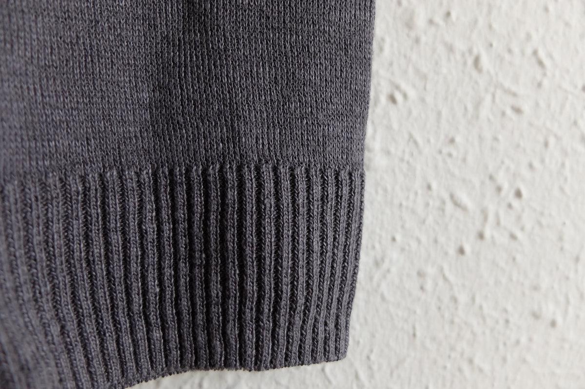 リネンニットカーディガン｜メンズ｜グレー