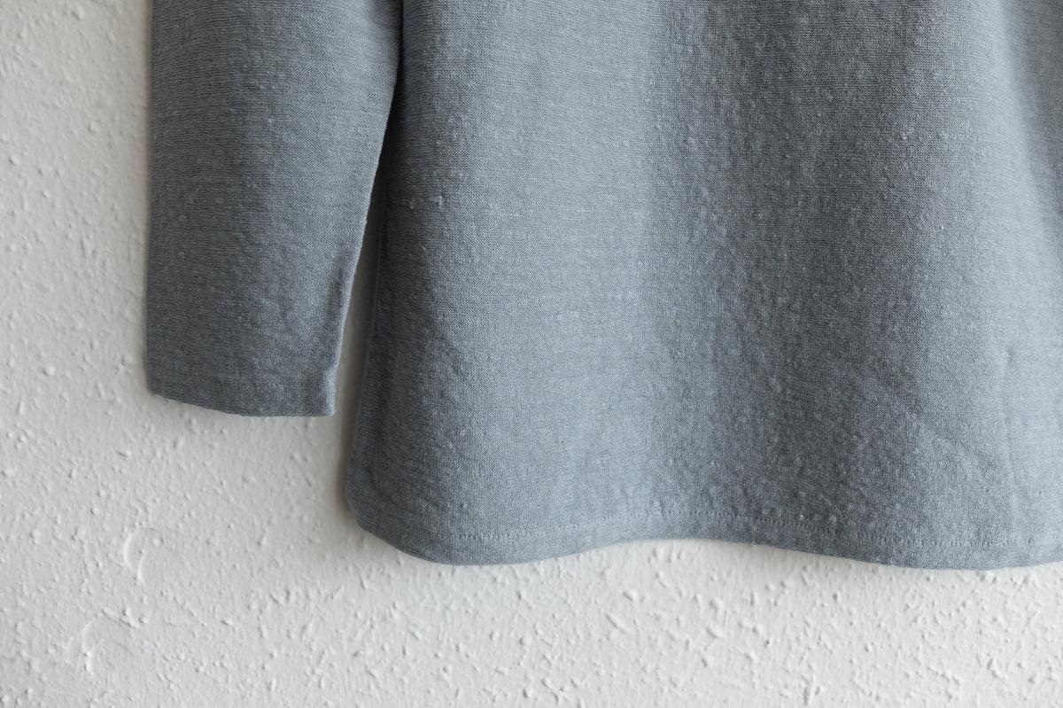 リネンコットンアンダーウェア7分袖｜レディース｜ムーングレー