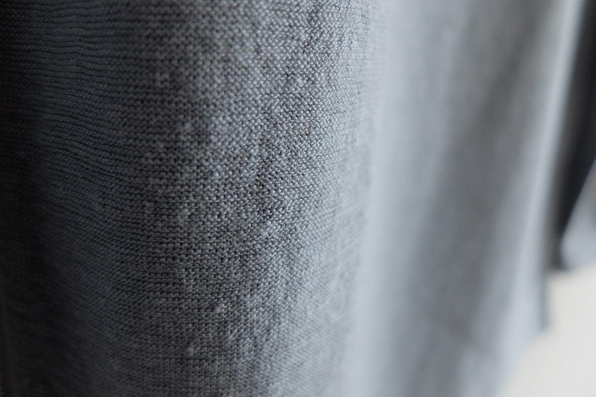 リネンコットンアンダーウェア7分袖｜レディース｜ムーングレー