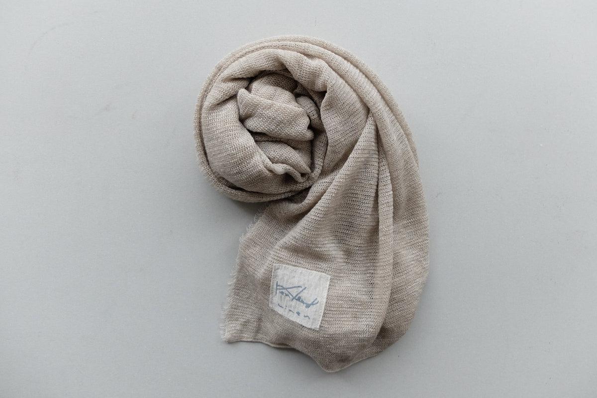 リネンニットストール｜ナチュラル