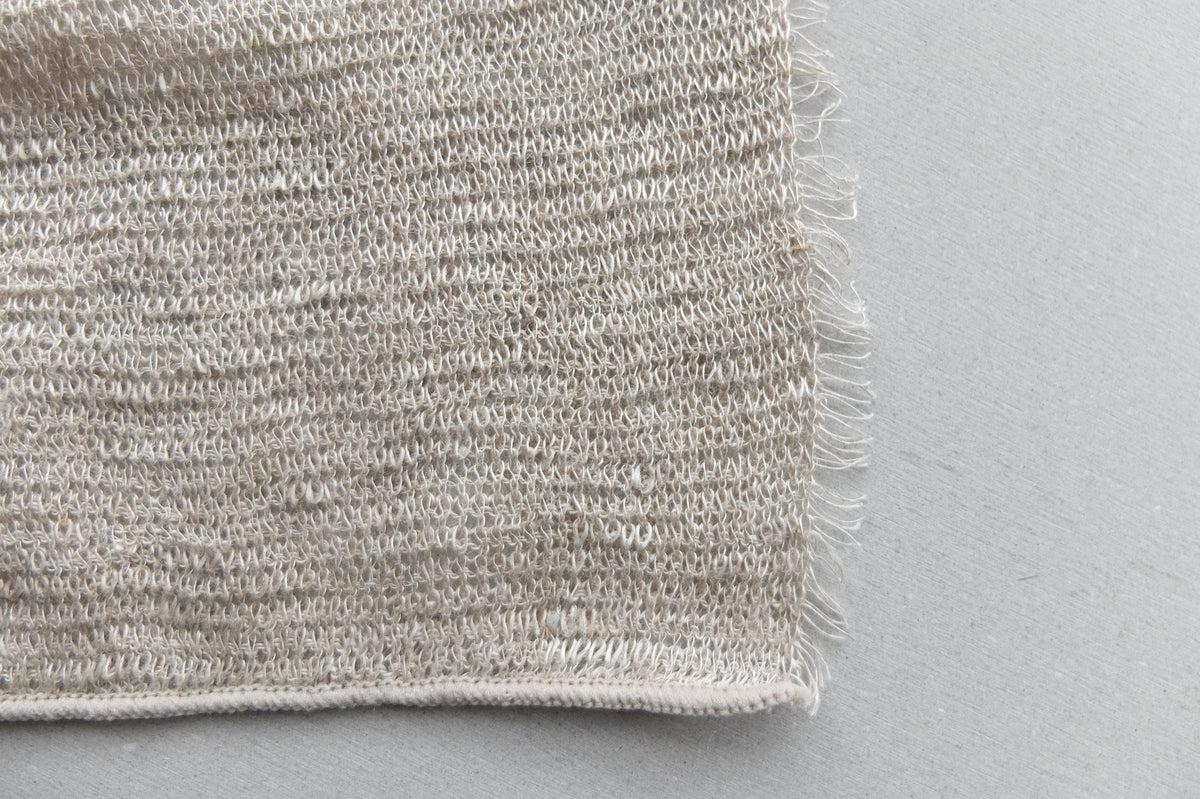 リネンニットストール｜ナチュラル