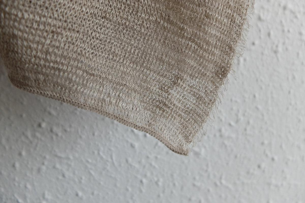 リネンニットストール｜ナチュラル