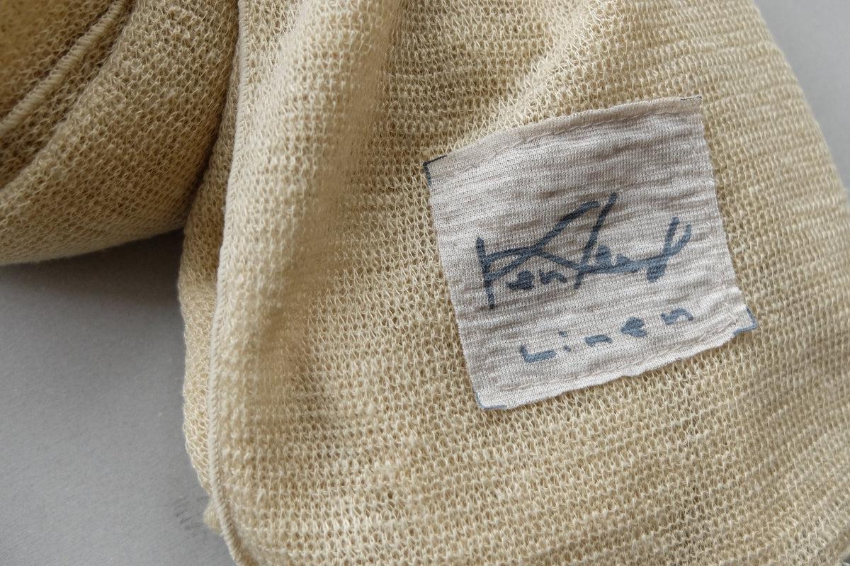 リネンニットストール｜クリーム