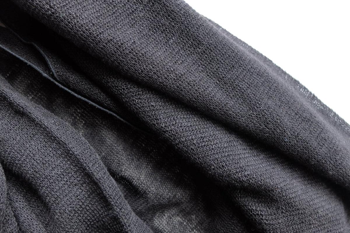 リネンニットストール｜ブラック