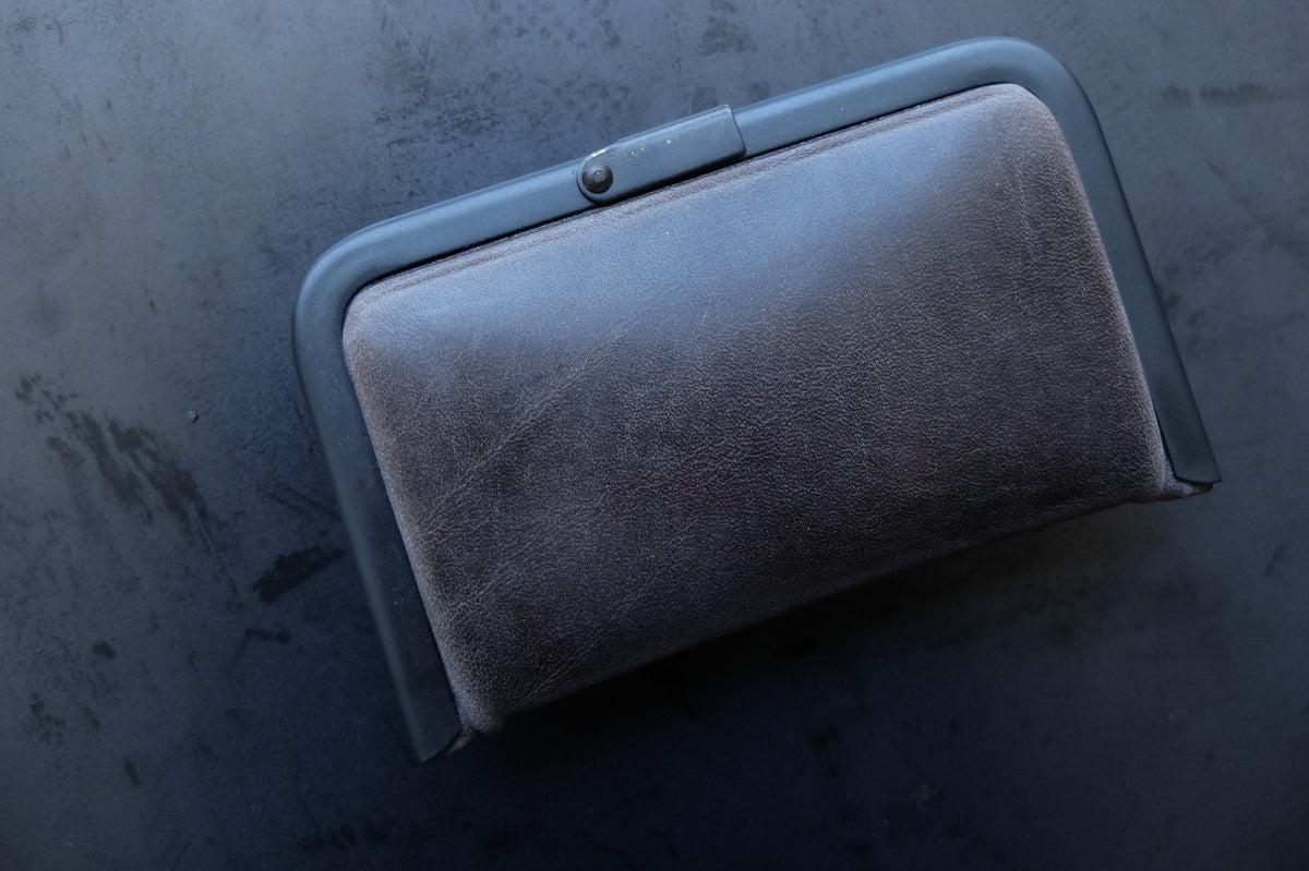 card case ＜牛革 gray＞