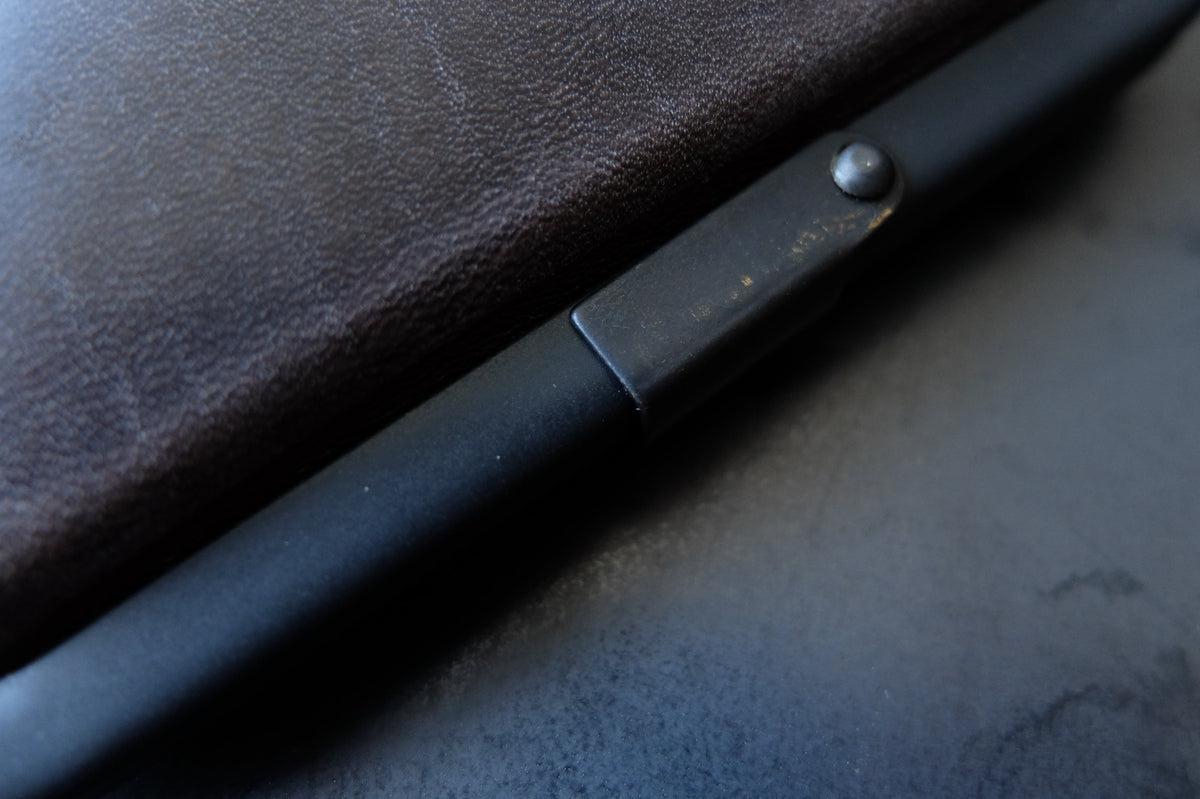 card case ＜牛革 gray＞