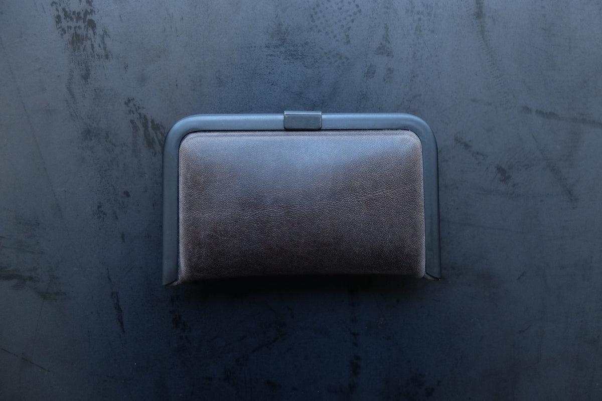 card case ＜牛革 gray＞