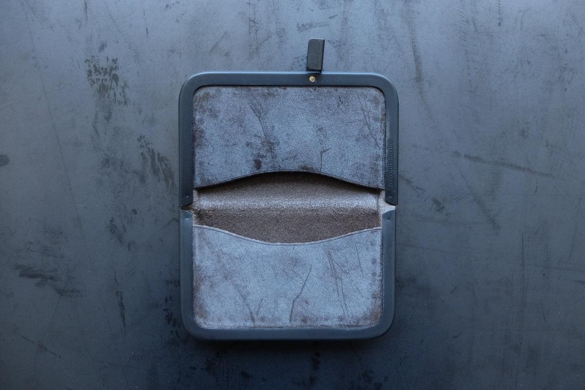 card case ＜牛革 gray＞
