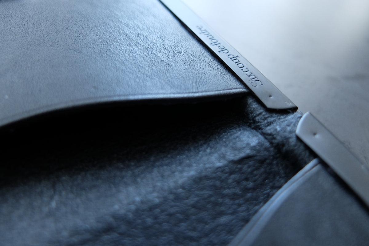 card case ＜牛革 black＞