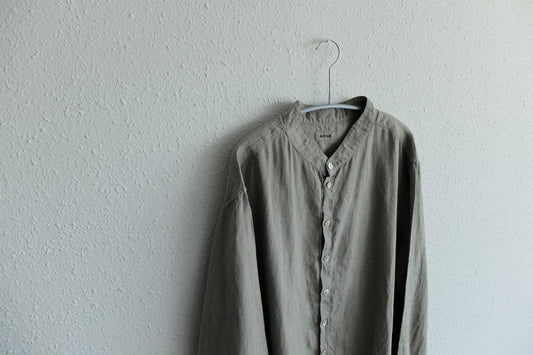 MITTAN / 大麻シャツ 蓬（よもぎ） SH-132C / unisex