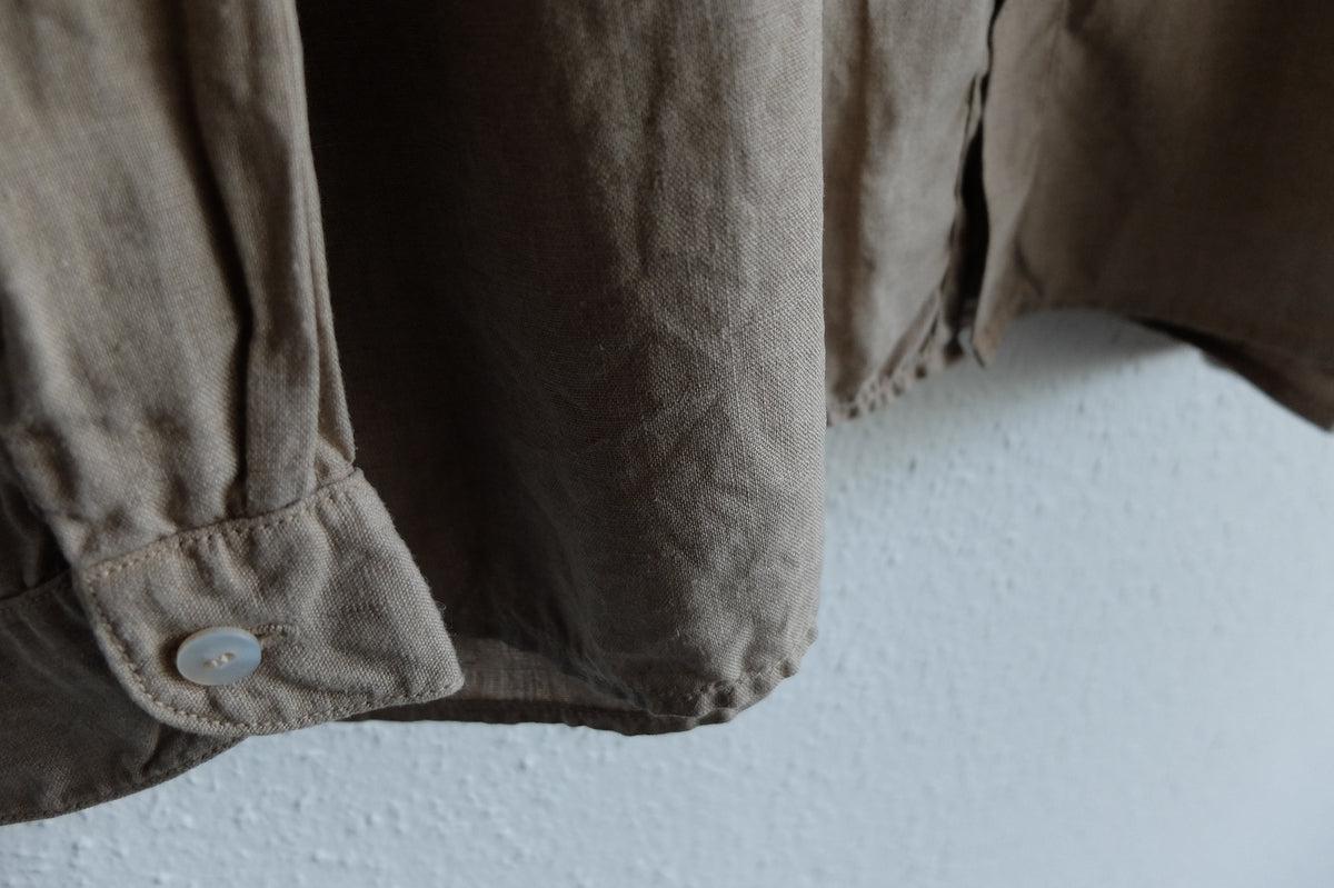 MITTAN / 大麻シャツ 胡桃 SH-132C / unisex