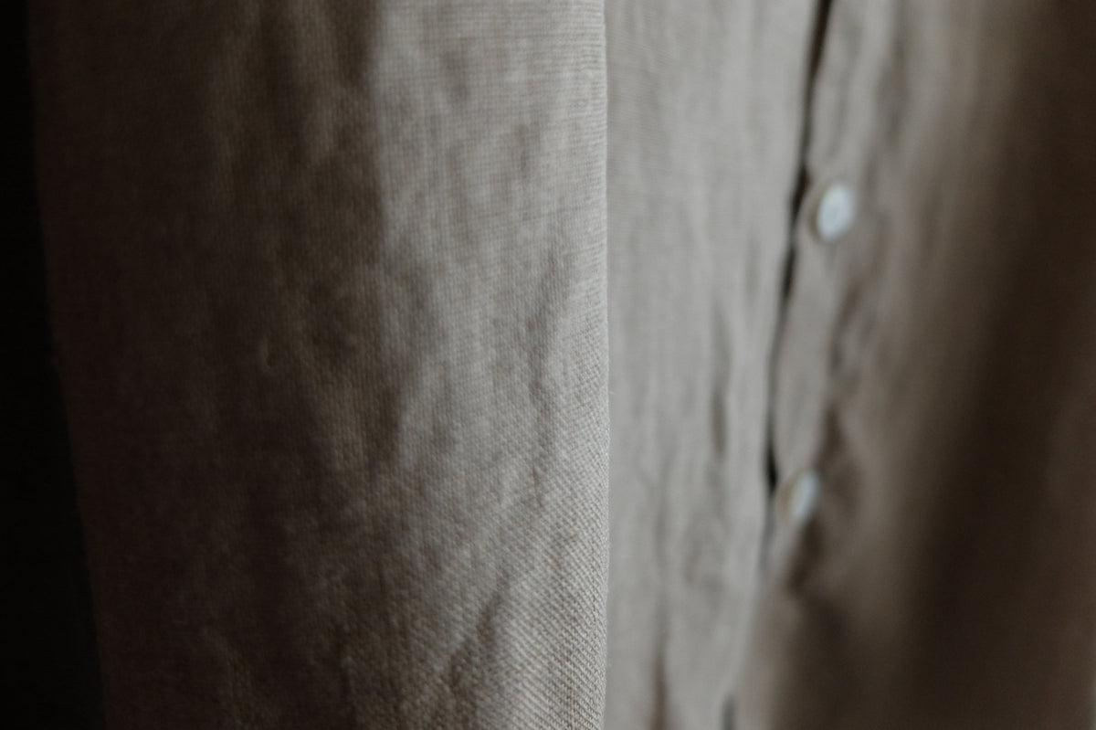 MITTAN / 大麻シャツ 胡桃 SH-132C / unisex