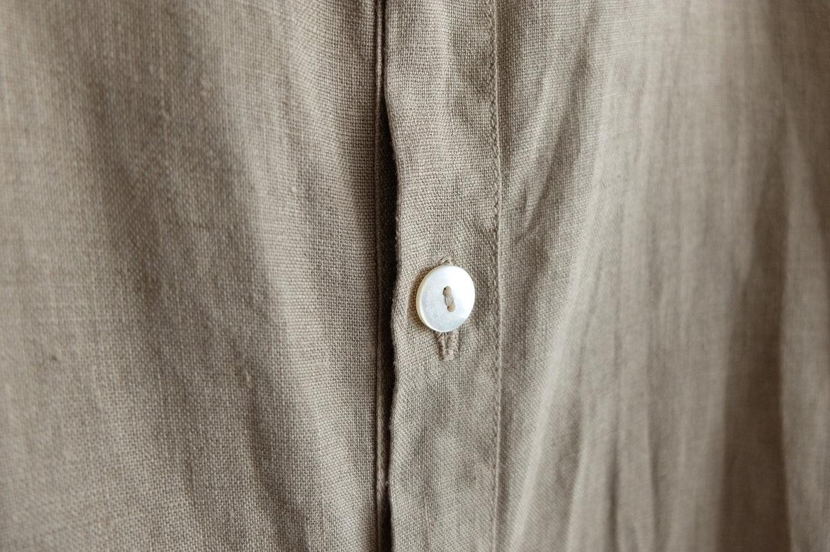 MITTAN / 大麻シャツ 胡桃 SH-132C / unisex