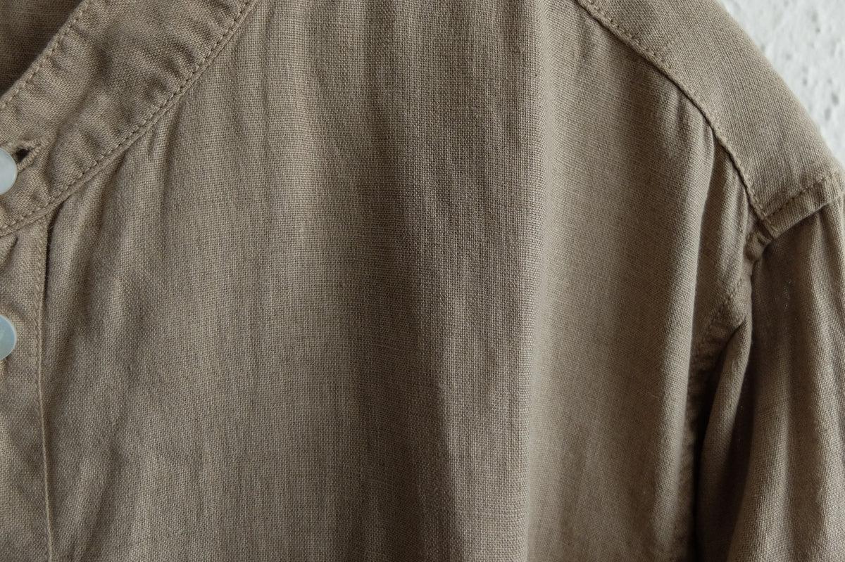 MITTAN / 大麻シャツ 胡桃 SH-132C / unisex