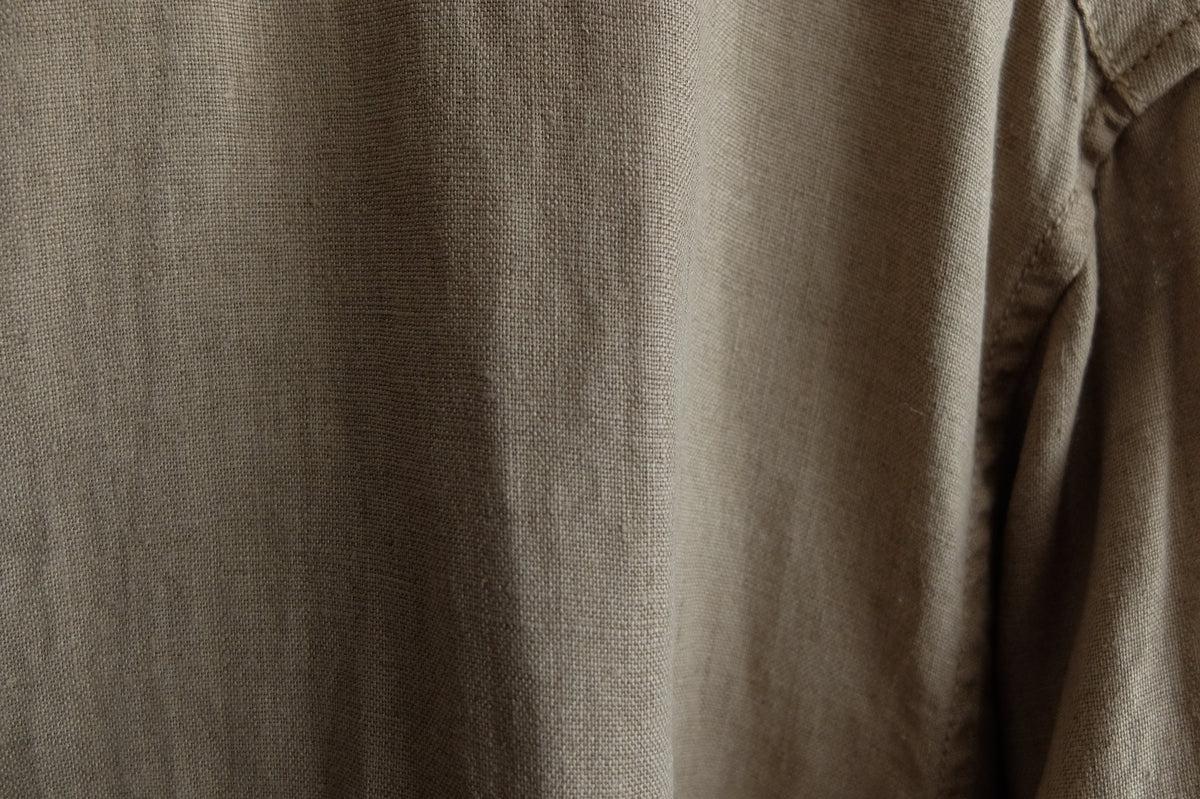 MITTAN / 大麻シャツ 胡桃 SH-132C / unisex