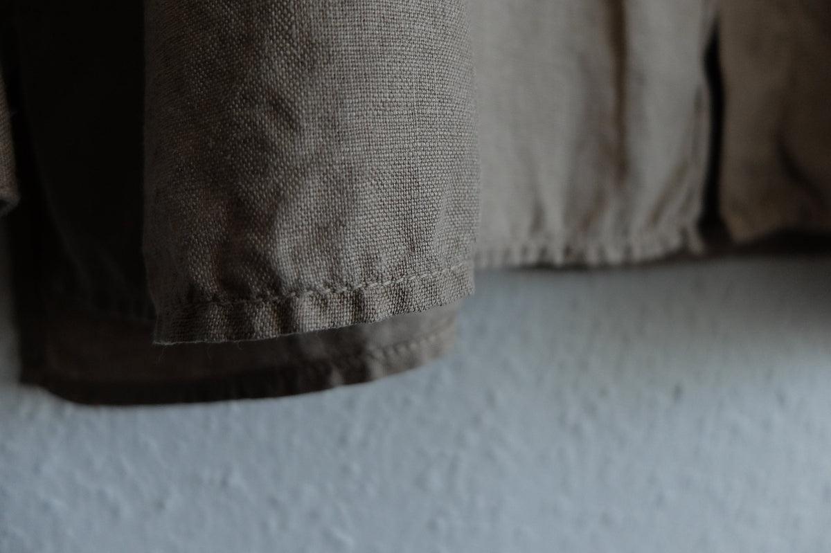 MITTAN / 大麻シャツ 胡桃 SH-132C / unisex