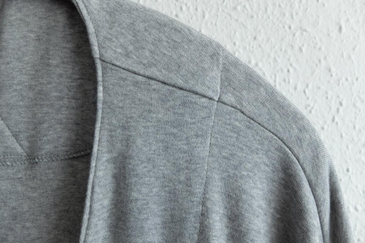 きるもの｜四 JKT｜オーガニックコットンパイル編み グレー｜unisex freesize