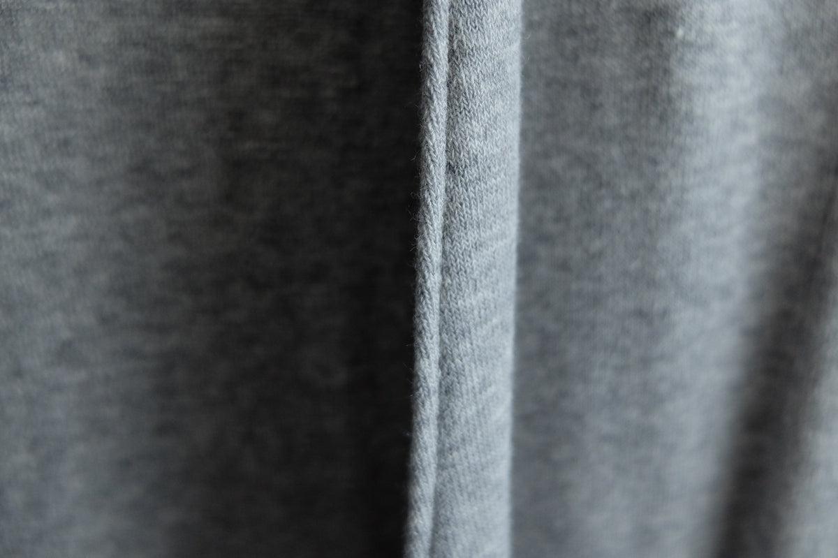 きるもの｜四 JKT｜オーガニックコットンパイル編み グレー｜unisex freesize