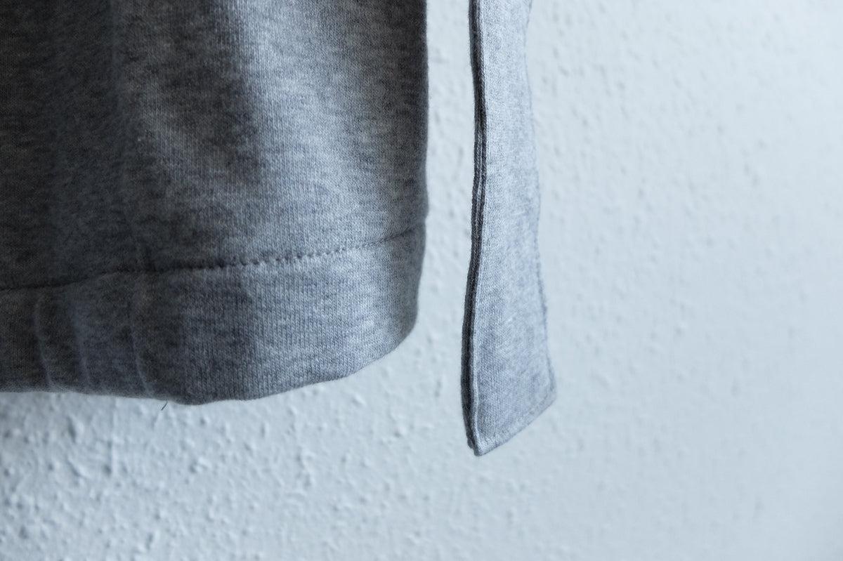 きるもの｜四 JKT｜オーガニックコットンパイル編み グレー｜unisex freesize