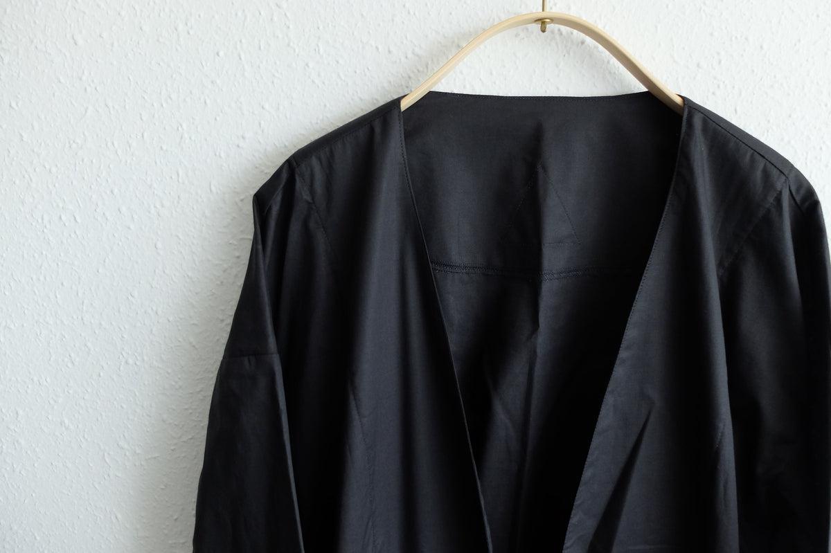 きるもの｜四 JKT｜コットンローン ブラック｜unisex freesize