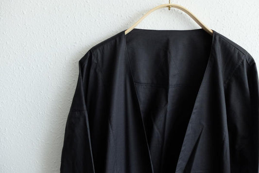 きるもの｜四 JKT｜コットンローン ブラック｜unisex freesize