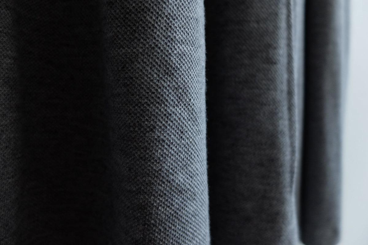 きるもの 袴パンツ｜オーガニックコットン鹿の子編み グレー｜unisex freesize