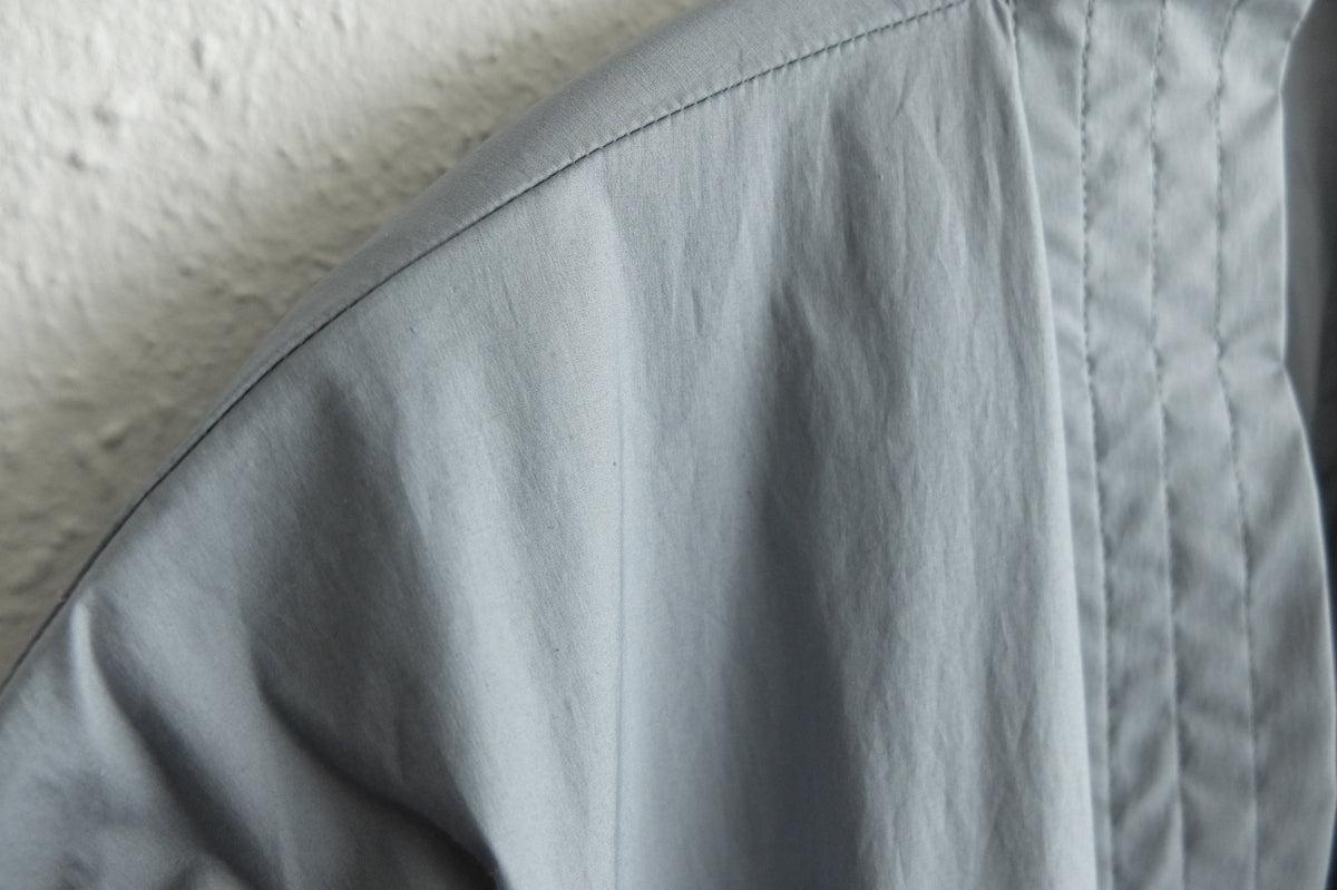 きるもの｜道着ローブ｜タイプライターストレッチ グレー｜unisex freesize