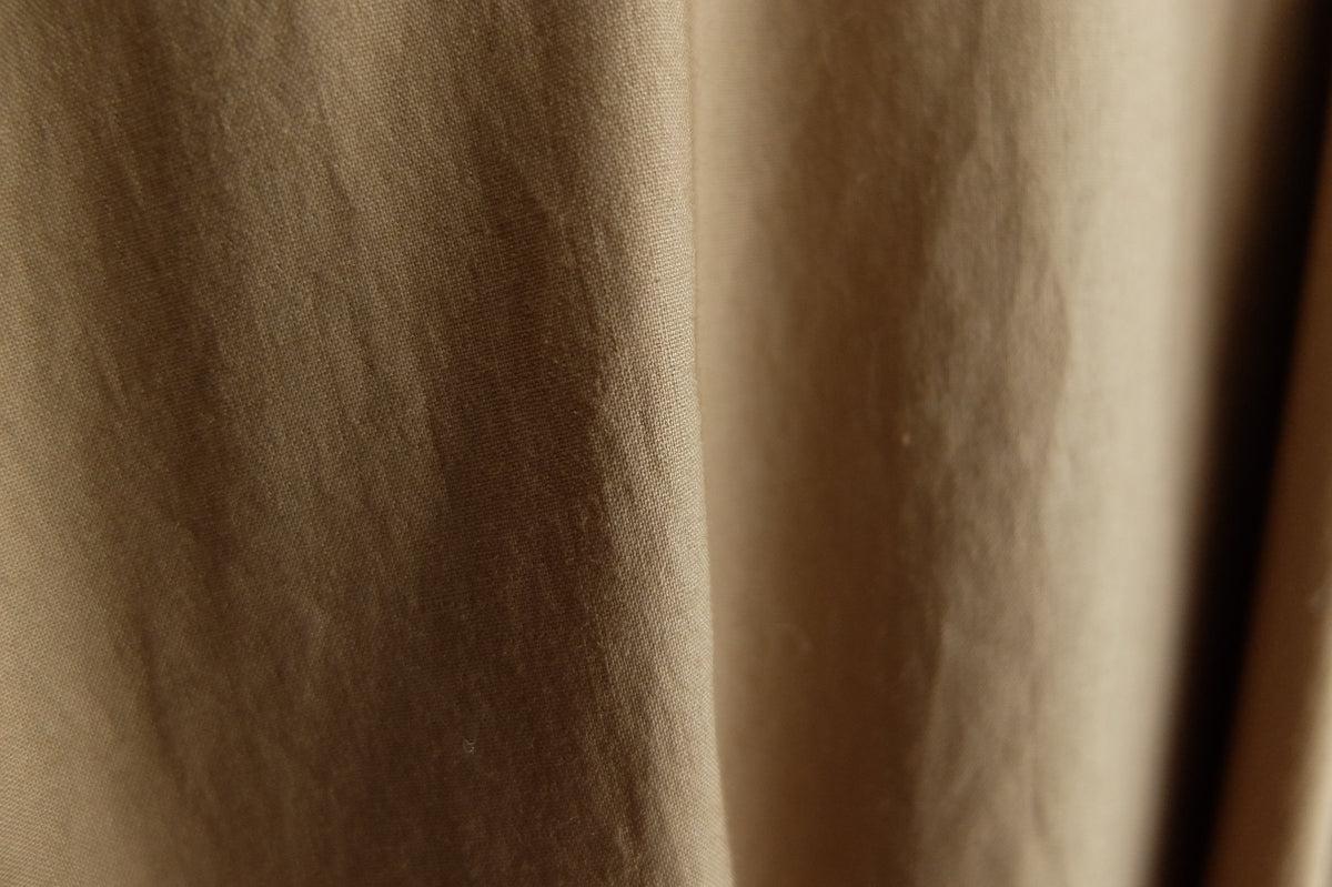 きるもの｜道着ローブ｜タイプライターストレッチ うす茶｜unisex freesize