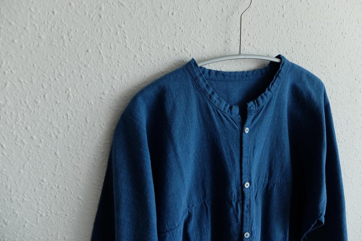 MITTAN / 半袖カディシャツ 藍 SH-90C / unisex