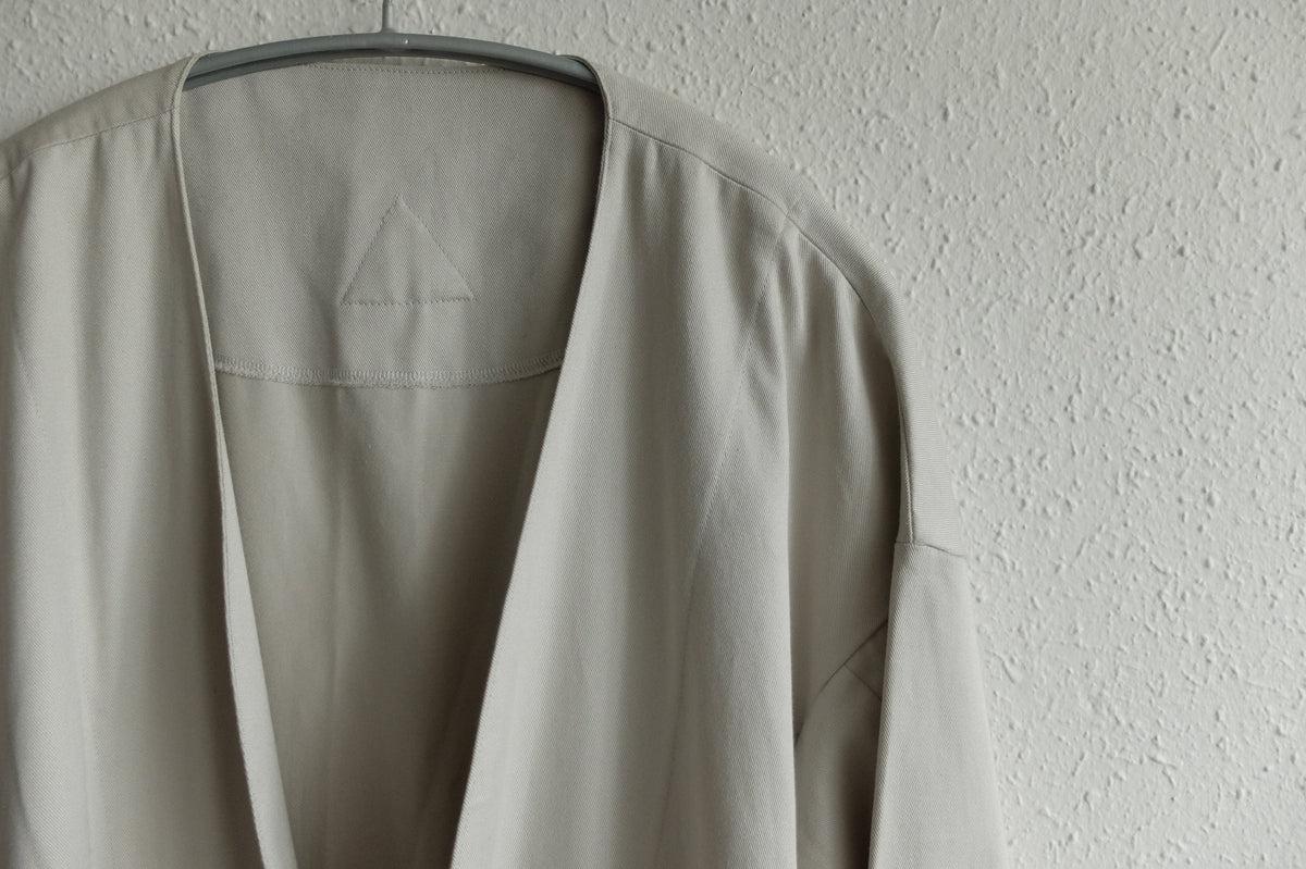 きるもの｜四 JKT｜コットンツイル ライトグレー｜unisex freesize