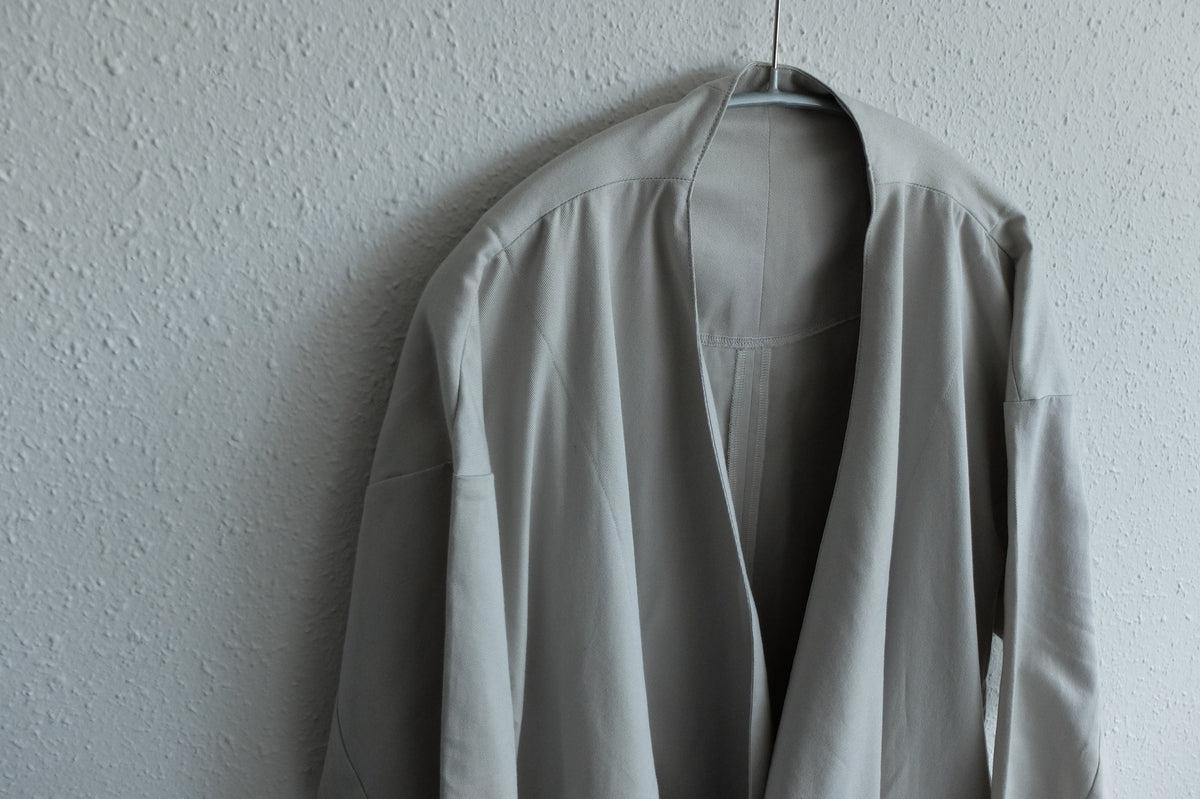 きるもの｜JKT弐｜コットンツイル｜ライトグレー｜unisex freesize