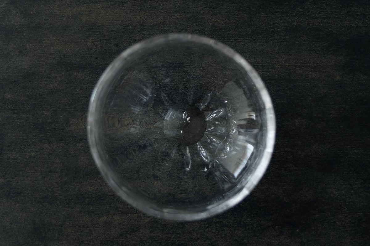 吹きガラスのグラス 六角