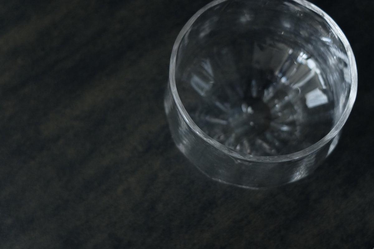 吹きガラスのグラス 六角