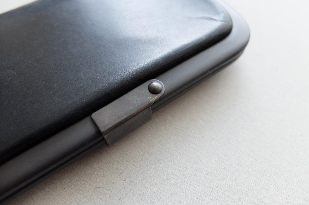 card case ＜エゾ鹿革黒染＞