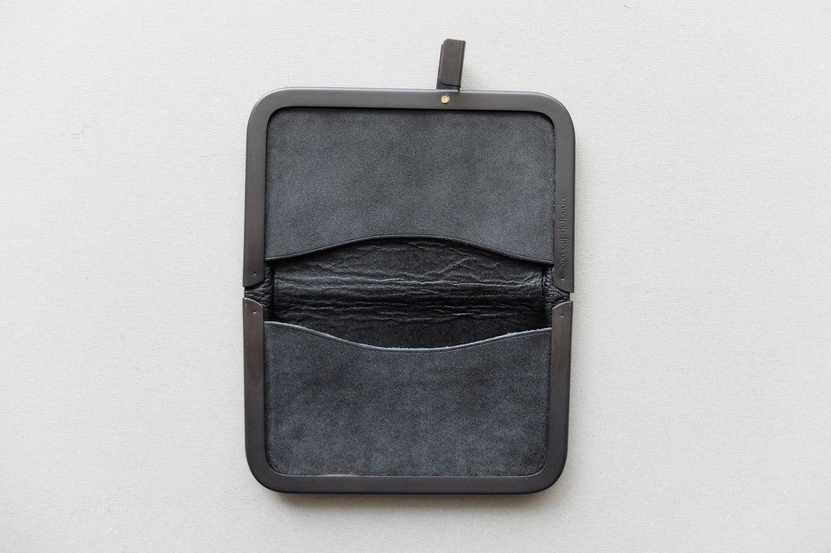 card case ＜エゾ鹿革黒染＞