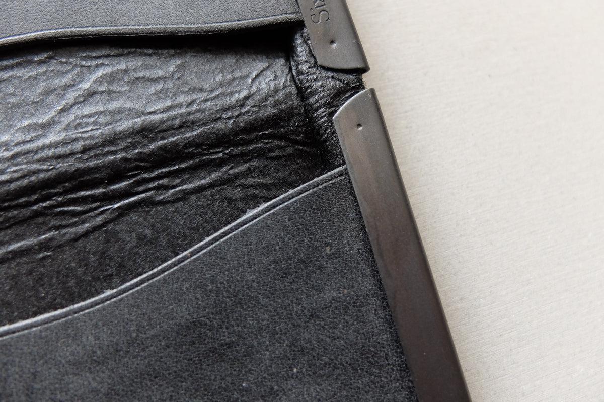 card case ＜エゾ鹿革黒染＞