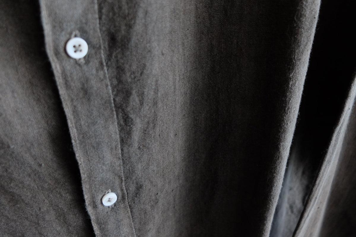 MITTAN / カディシャツ ベンガラ灰茶×松煙 SH-81B / unisex