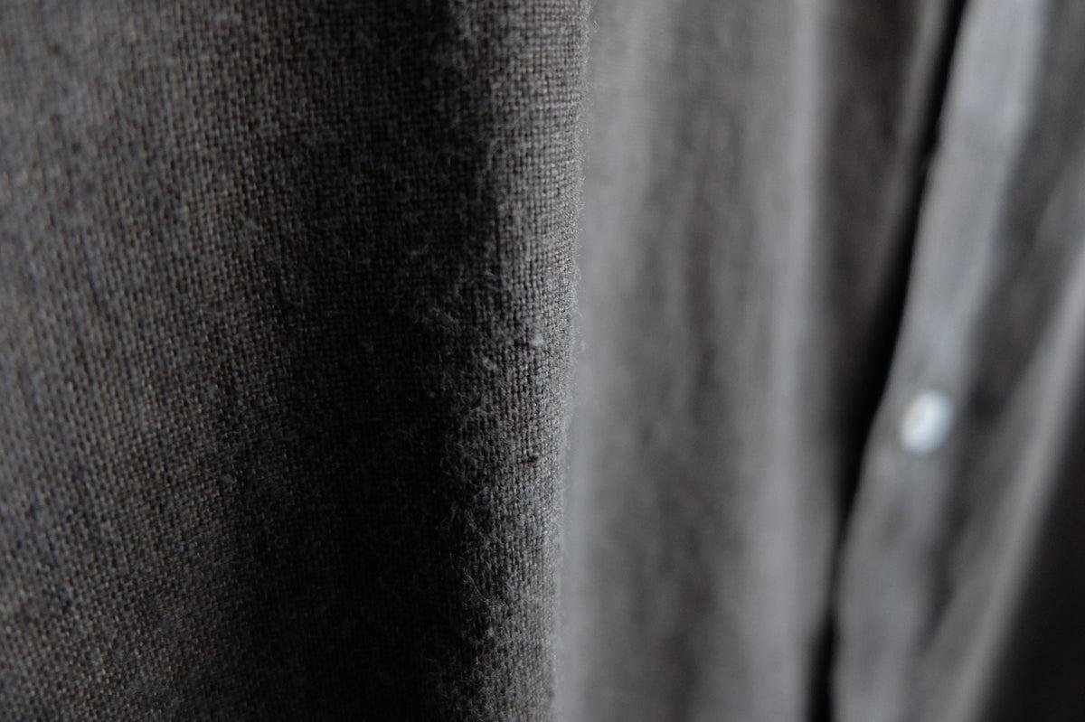 MITTAN / カディシャツ ベンガラ灰茶×松煙 SH-81B / unisex