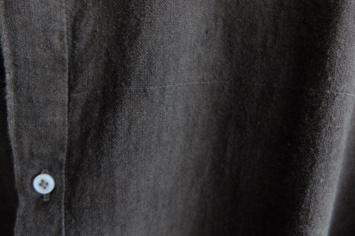 MITTAN / カディシャツ ベンガラ灰茶×松煙 SH-81B / unisex