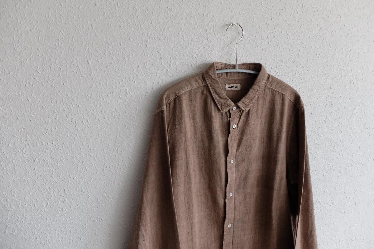 MITTAN / カディシャツ ベンガラ灰茶 SH-81B / unisex