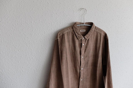 MITTAN / カディシャツ ベンガラ灰茶 SH-81B / unisex