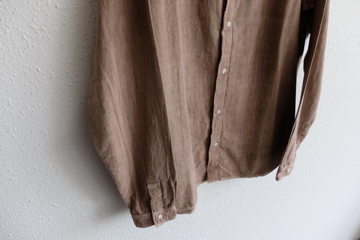 MITTAN / カディシャツ ベンガラ灰茶 SH-81B / unisex