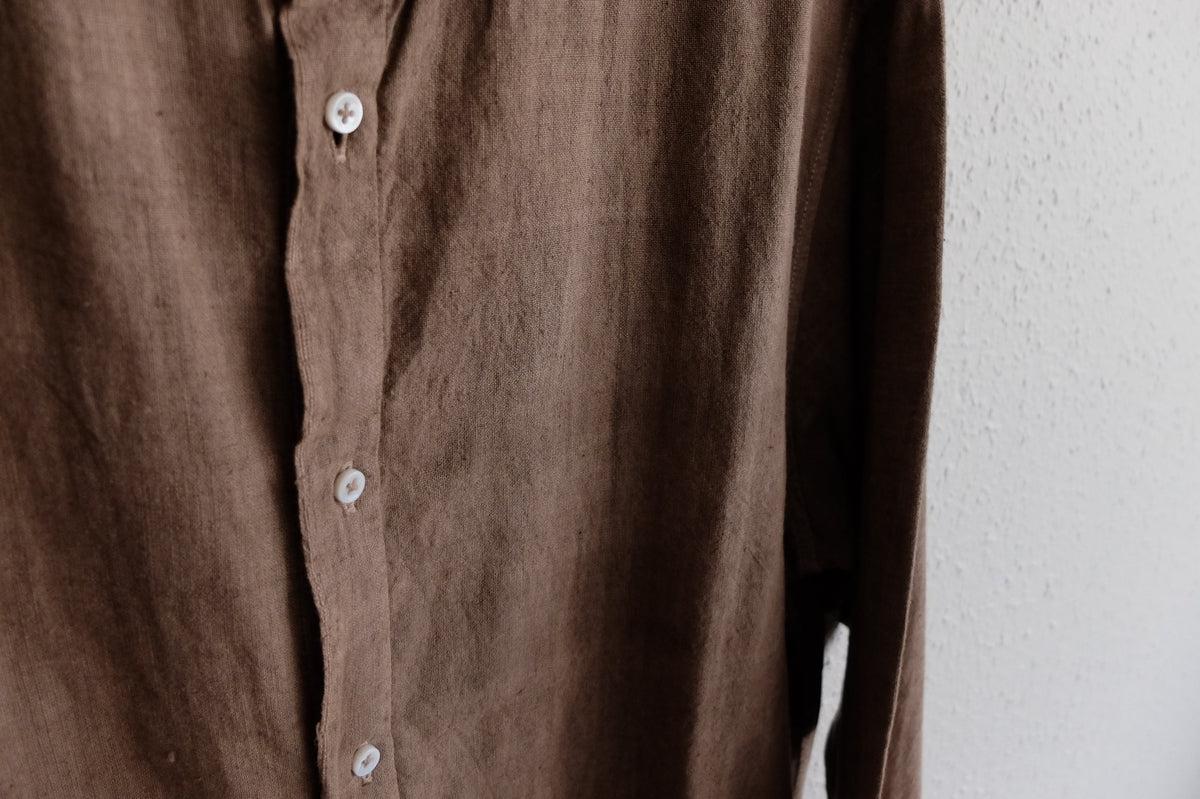 MITTAN / カディシャツ ベンガラ灰茶 SH-81B / unisex