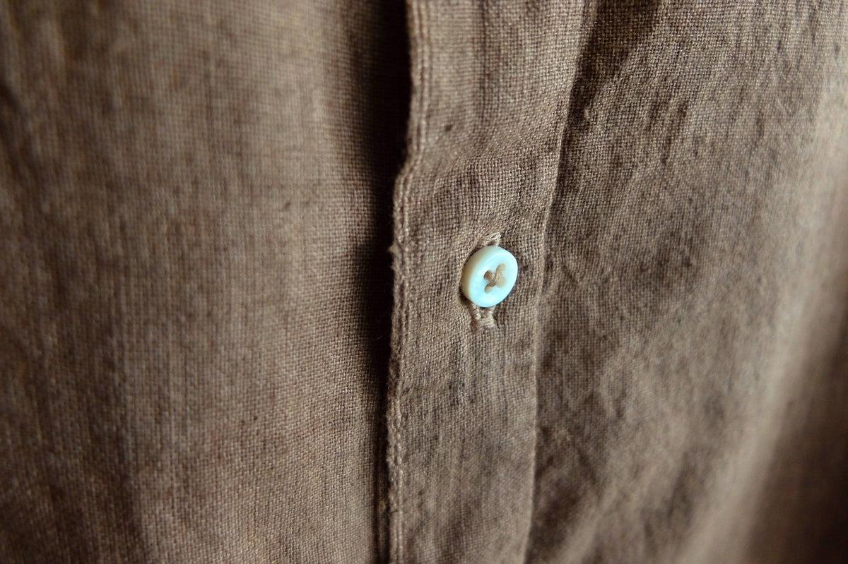 MITTAN / カディシャツ ベンガラ灰茶 SH-81B / unisex