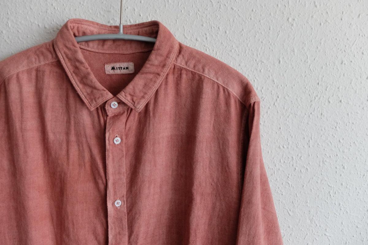 MITTAN / カディシャツ ベンガラ紅 SH-81B / unisex