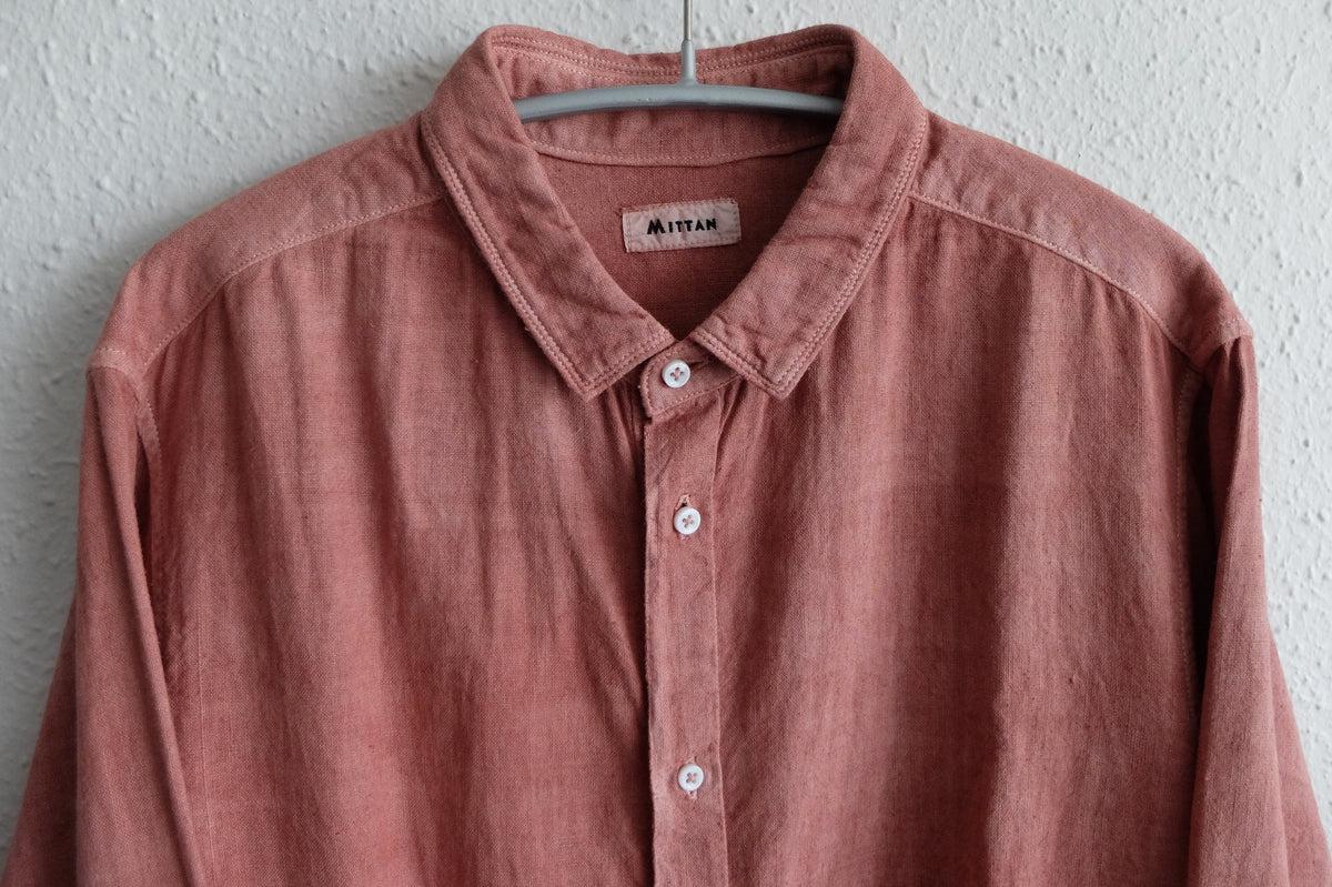 MITTAN / カディシャツ ベンガラ紅 SH-81B / unisex