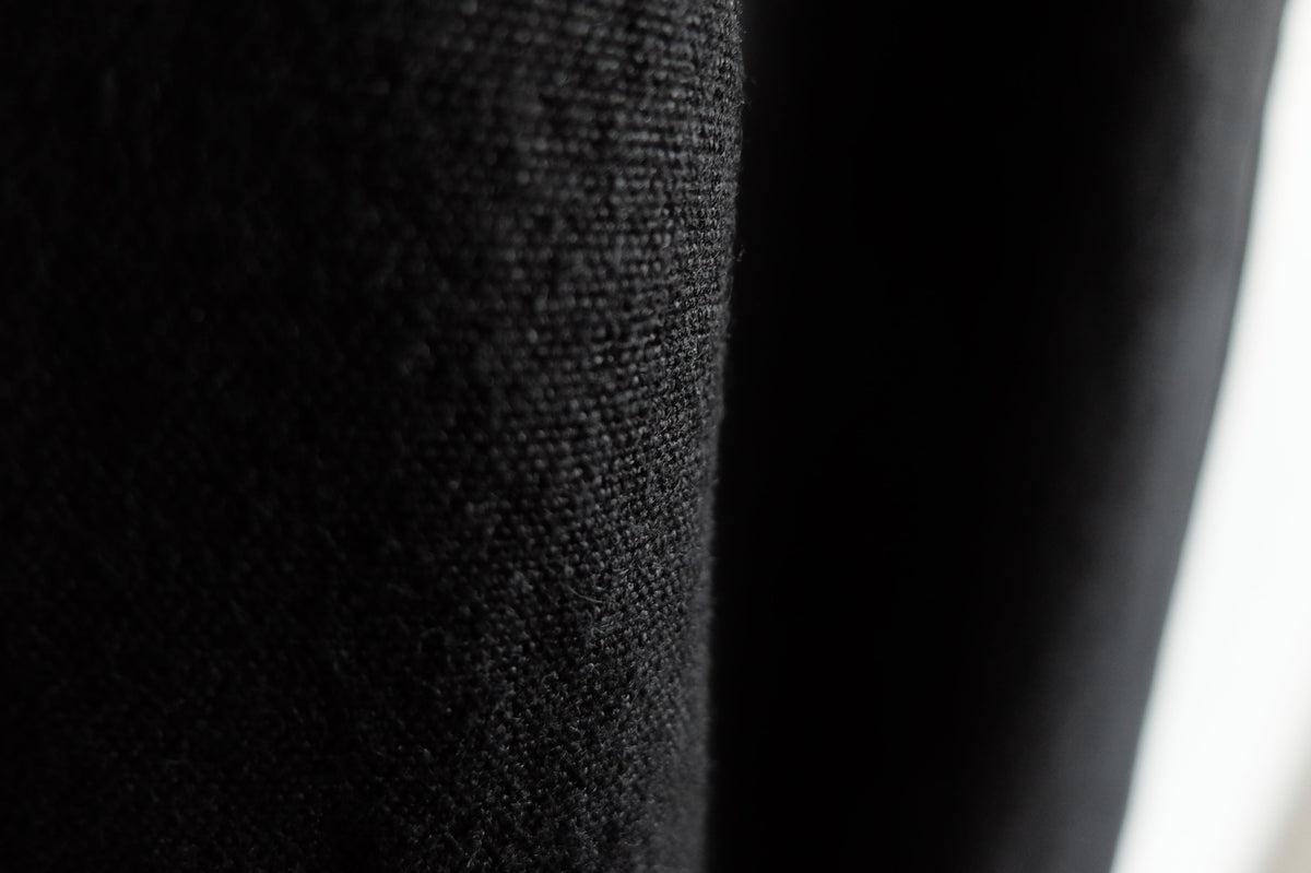 MITTAN / 亜麻苧麻ワイドパンツ 黒 PT-92 / unisex